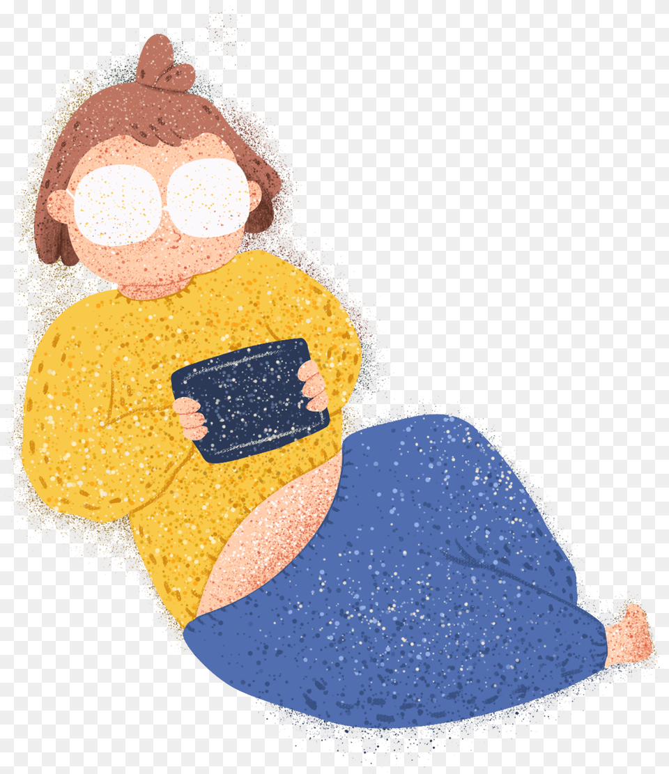 Hand Painted Simple Fat House Boy And Psd Patchwork, Baby, Person, Face, Head Free Transparent Png