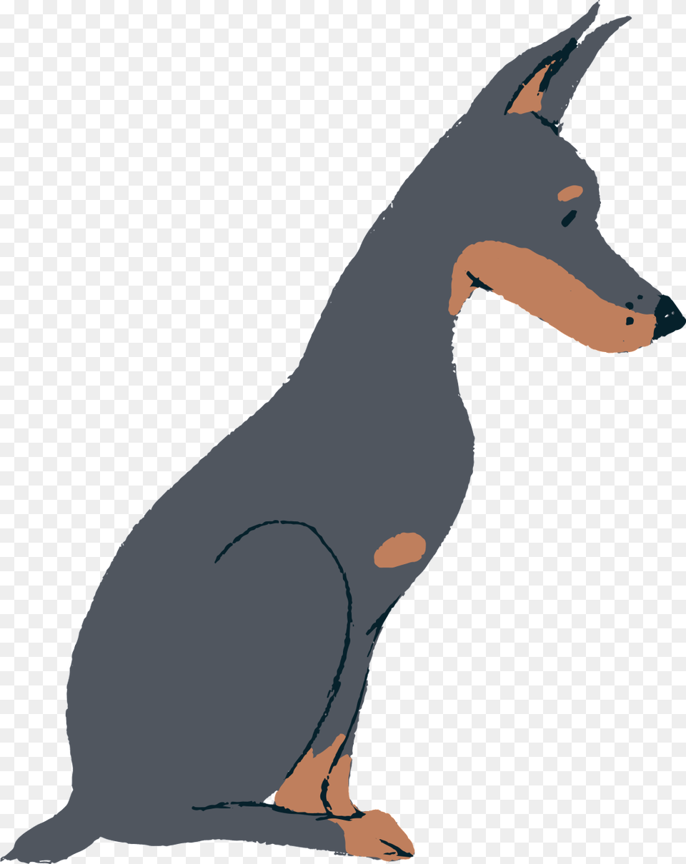 Hand Painted Squatting Bingo Dog Dog, Animal, Kangaroo, Mammal Png