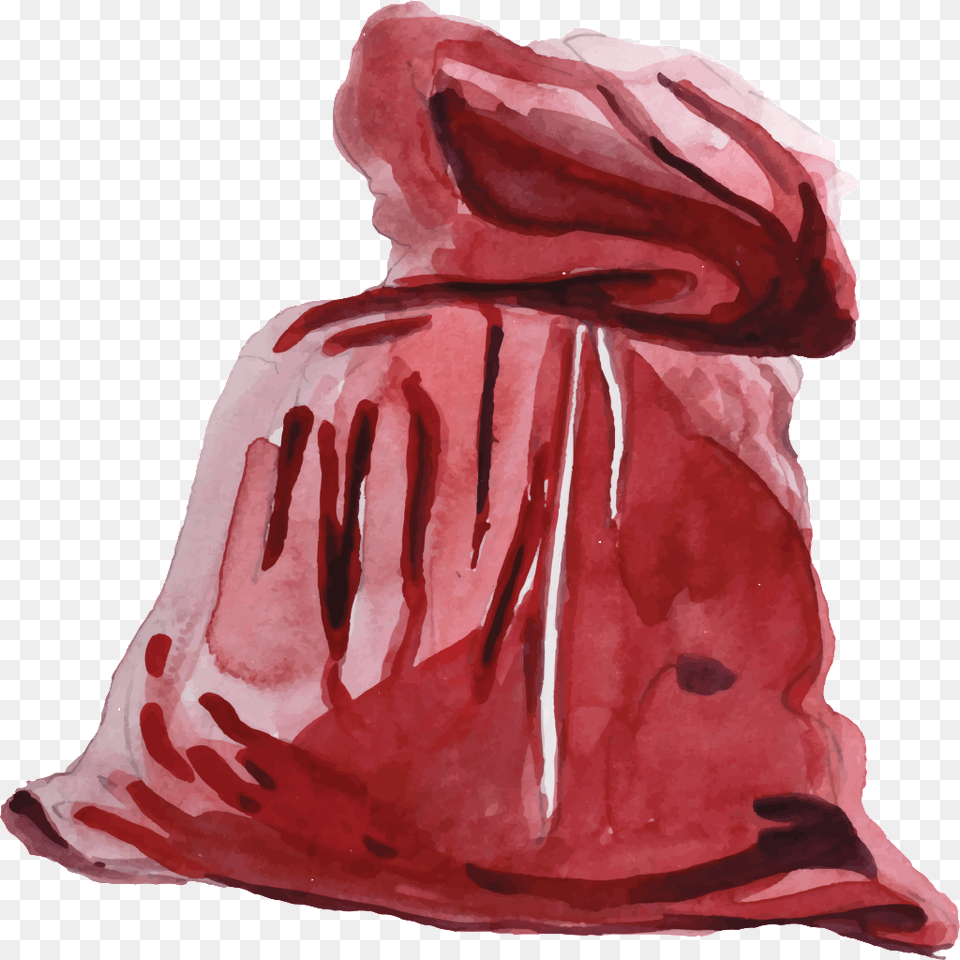 Hand Painted Watercolor Bag Transparent Material Cartoon Portable Network Graphics, Clothing, Coat, Food, Ketchup Free Png