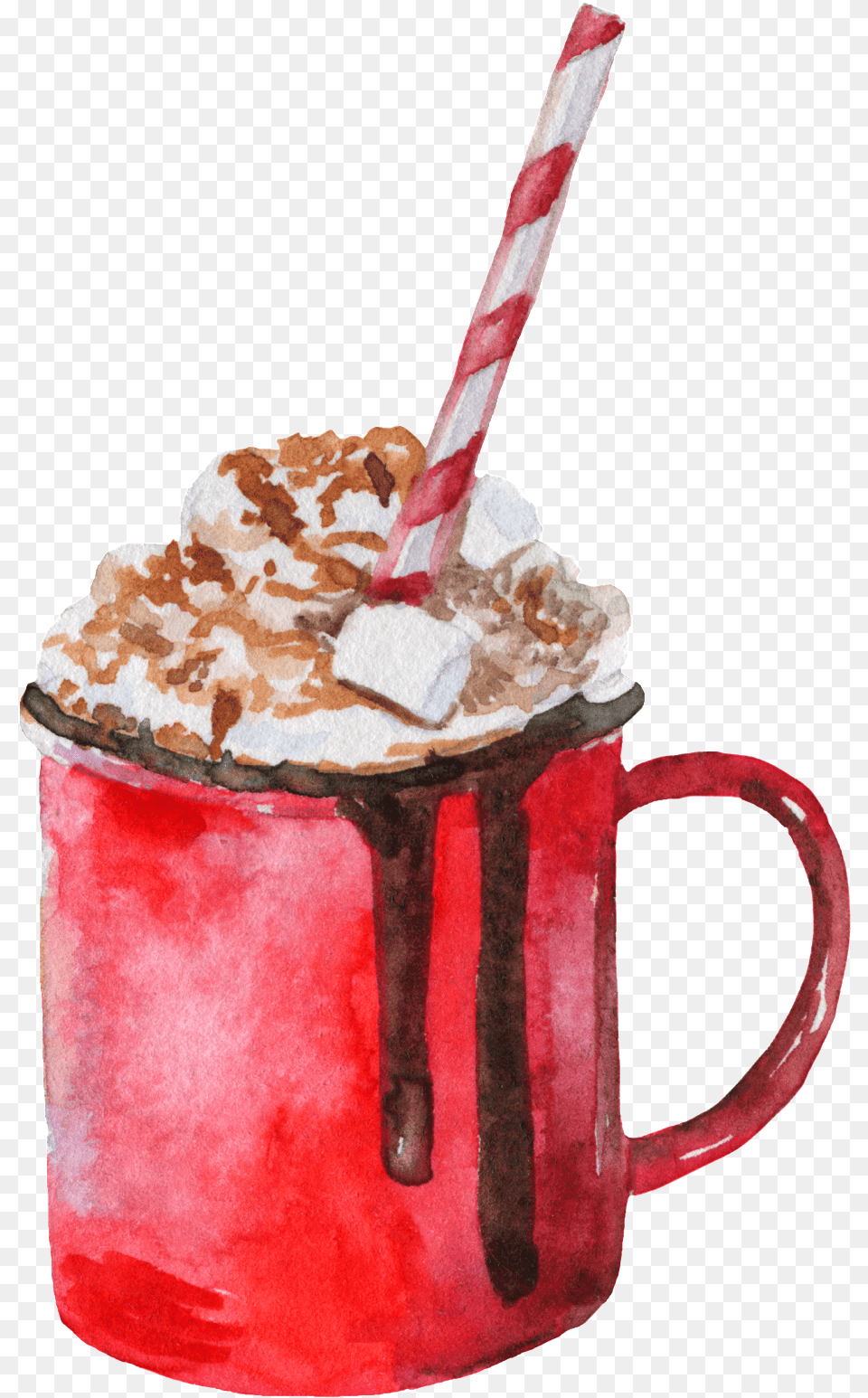 Hand Painted Winter Warm Coffee Cup, Beverage, Hot Chocolate, Food Free Transparent Png