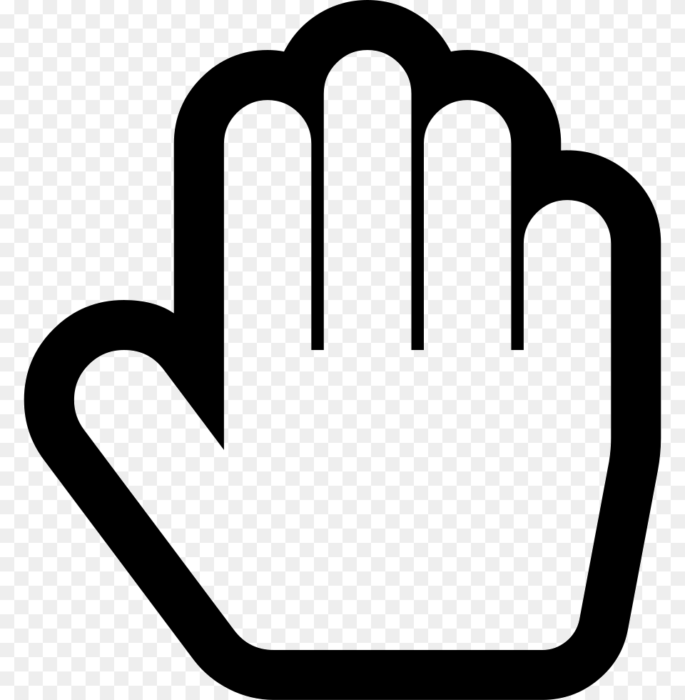 Hand Paper O Hand Stop O Icon Download, Clothing, Glove, Body Part, Person Free Png