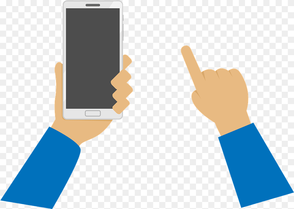 Hand Phone Vector, Electronics, Mobile Phone, Body Part, Finger Png Image