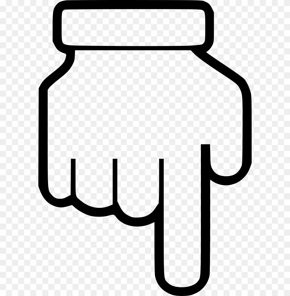Hand Point Down Icon Download, Body Part, Person, Smoke Pipe Free Png