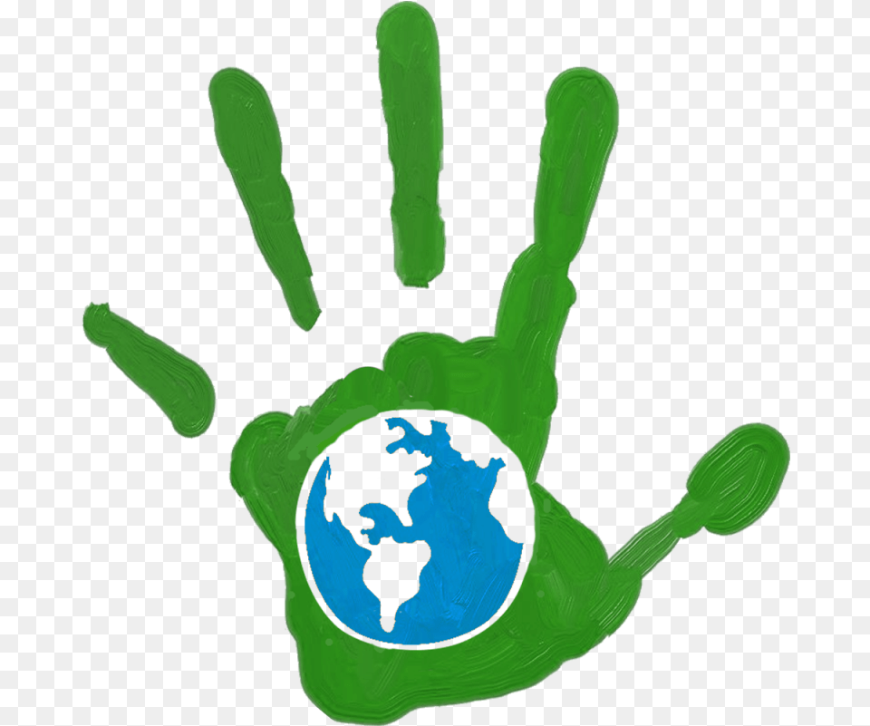 Hand Print, Green, Astronomy, Outer Space, Planet Free Png Download