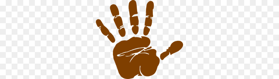 Hand Print Brown Clipart, Body Part, Finger, Person, Baby Free Png Download