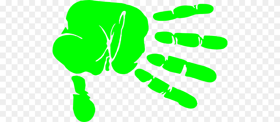 Hand Print Green Clip Art, Footprint, Baby, Person Free Png