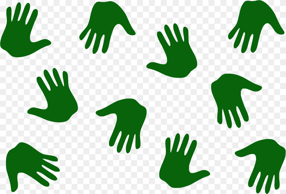 Hand Prints Silhouette, Clothing, Glove, Person, Body Part Free Png