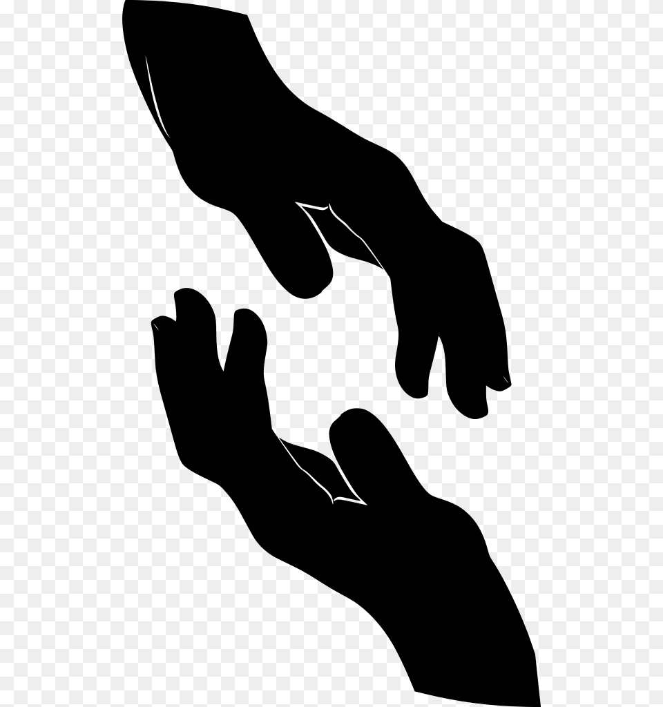 Hand Reaching Svg, Gray Png Image