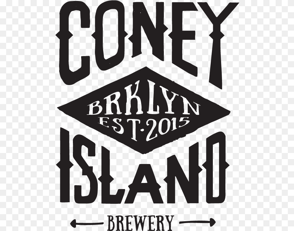 Hand Rendered Tee Shirt Design For Coney Island Brewery Parallel, Advertisement, Poster, Logo, Text Free Png