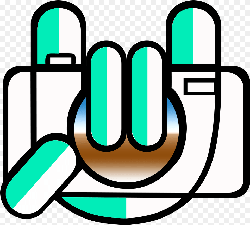 Hand Rock Green Free Transparent Png