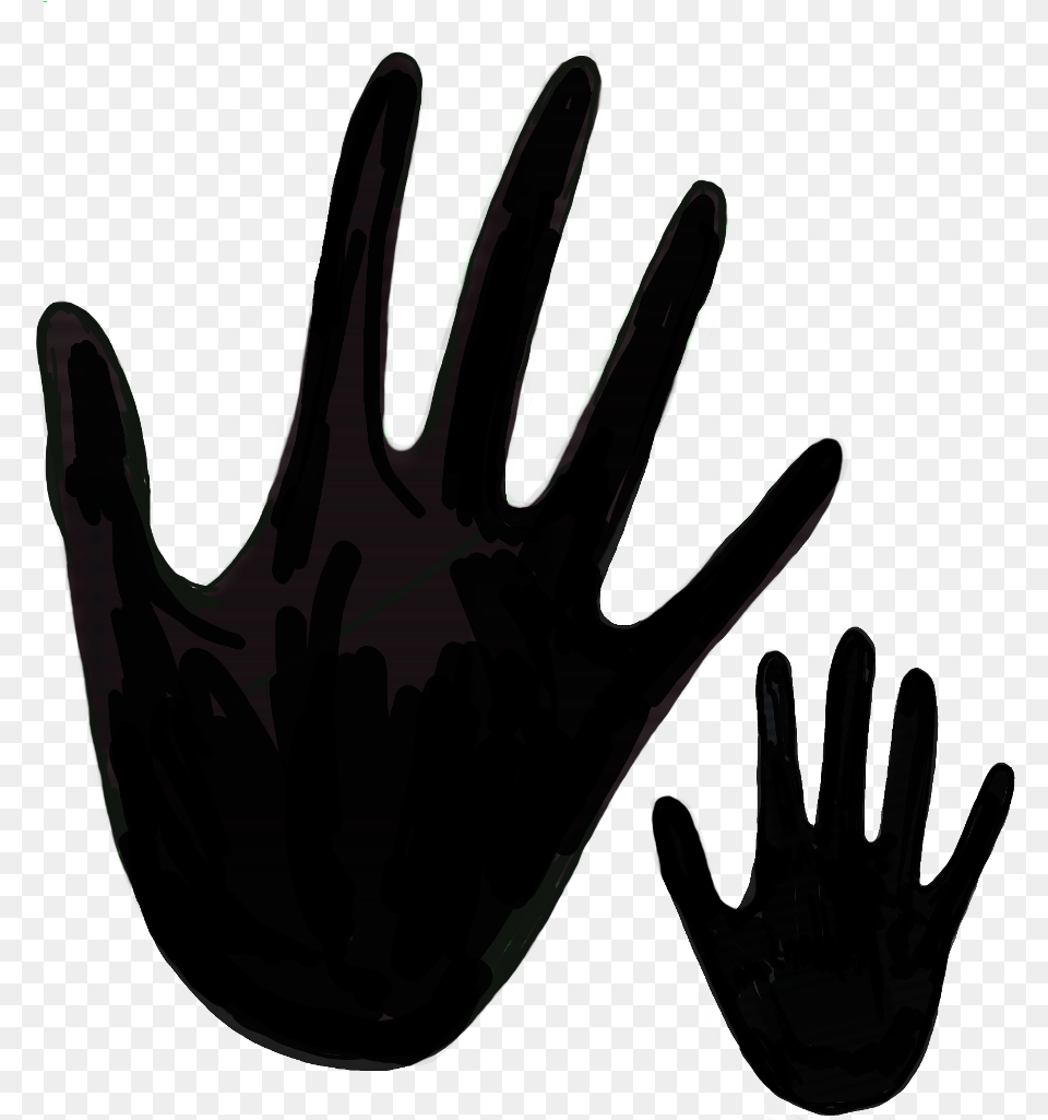 Hand Shadow Hand Sign Language, Clothing, Glove, Cutlery, Fork Free Transparent Png