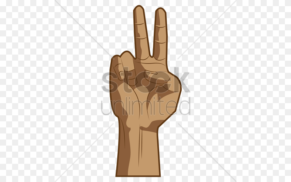 Hand Showing Peace Sign Vector Image, Body Part, Person, Wrist, Finger Free Png Download