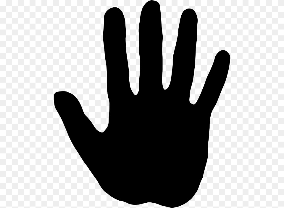 Hand Sign To Stop, Gray Free Transparent Png