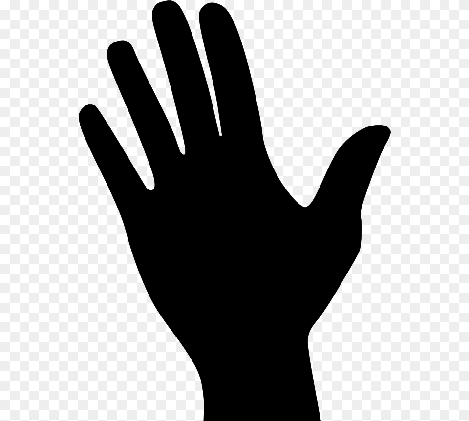 Hand Silhouette, Gray Free Png