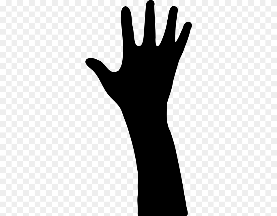 Hand Silhouette Arm Computer Icons, Gray Free Png