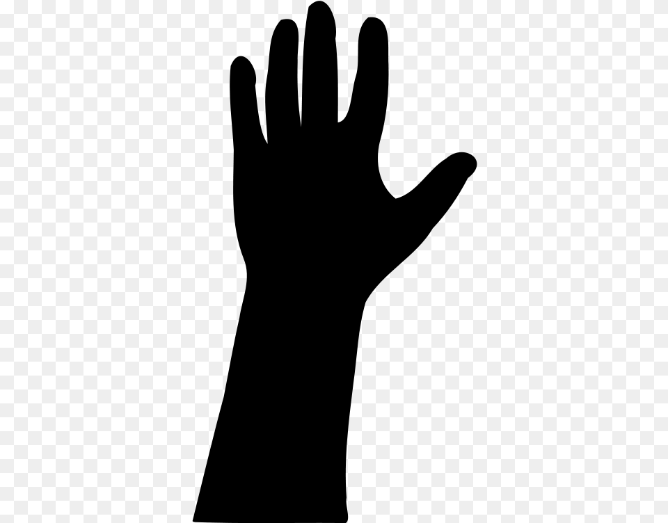 Hand Silhouette Clip Art, Gray Free Transparent Png