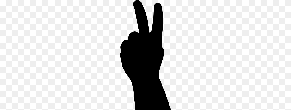 Hand Silhouette Peace Sign, Body Part, Clothing, Glove, Person Free Png