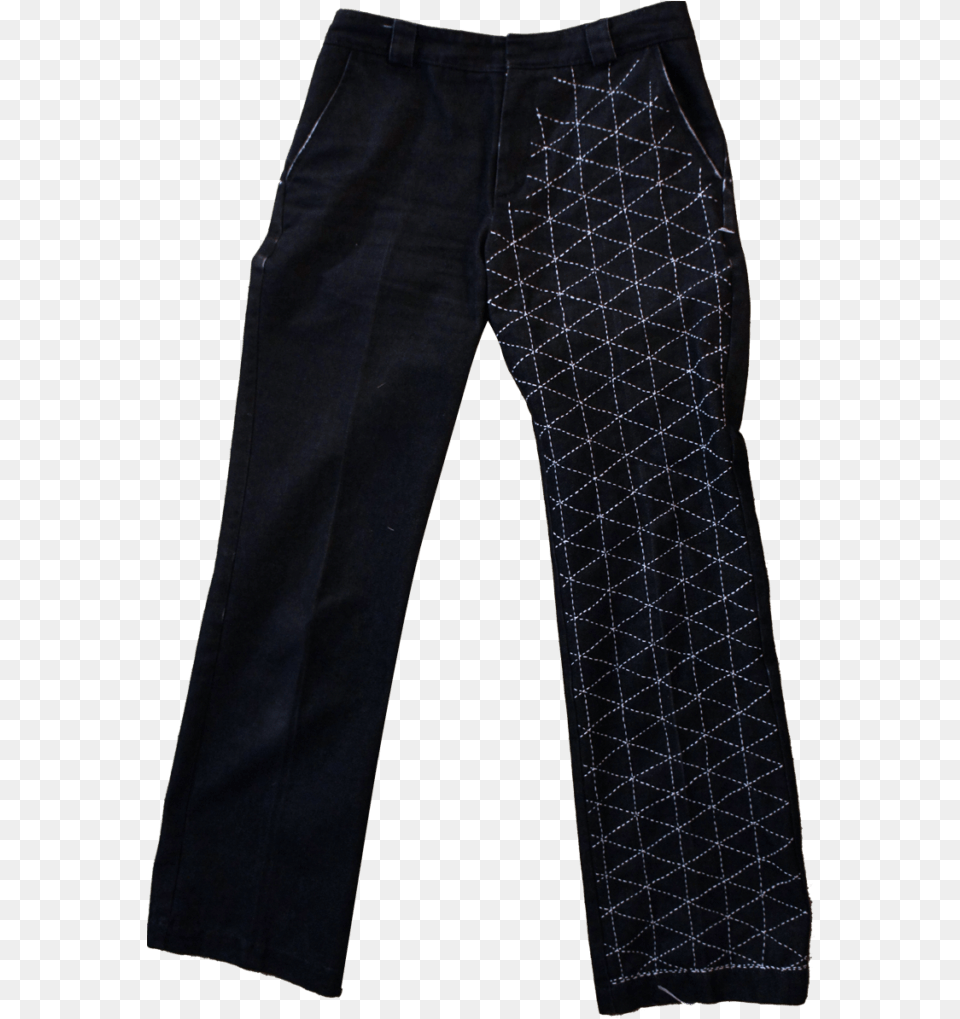 Hand Stitched Sashiko Jeans Pajamas, Clothing, Pants, Coat Free Png Download