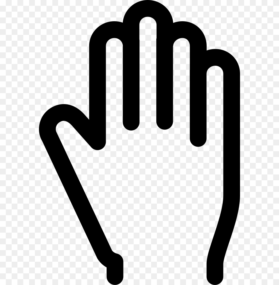 Hand Stop Icon, Glove, Clothing, Cutlery, Fork Free Png Download