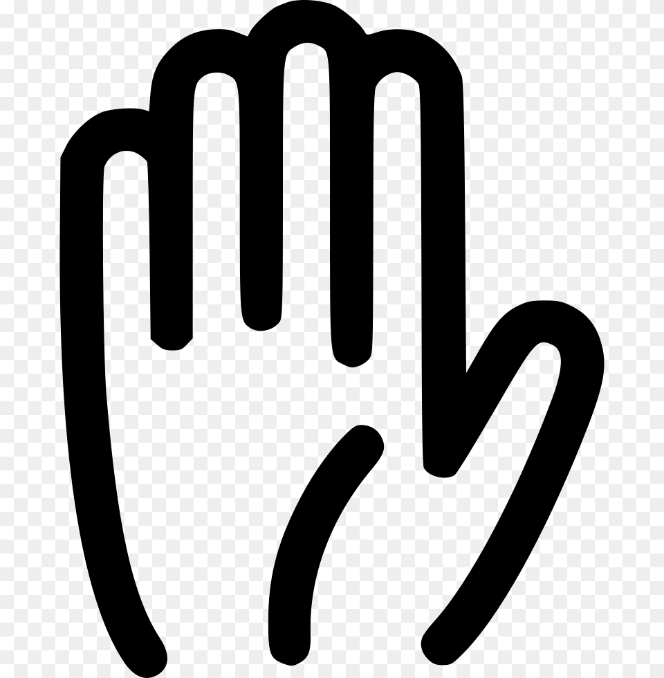 Hand Stop Palm Highfive Fingers Comments Stop Hand White, Clothing, Glove, Cutlery, Fork Free Transparent Png