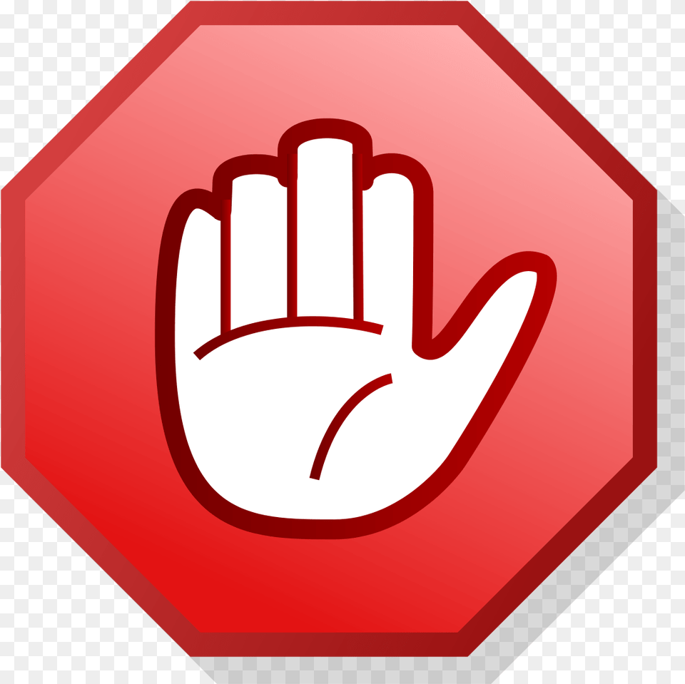 Hand Stop Sign Cartoon, Road Sign, Symbol, Stopsign Png Image