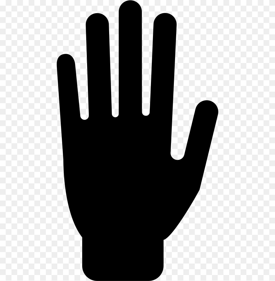 Hand Stop Silhouette, Clothing, Glove Png