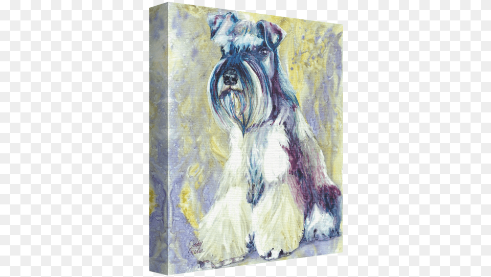 Hand Stretched Canvas Comes With An Artist Wrap Standard Schnauzer, Adult, Wedding, Person, Woman Free Png Download