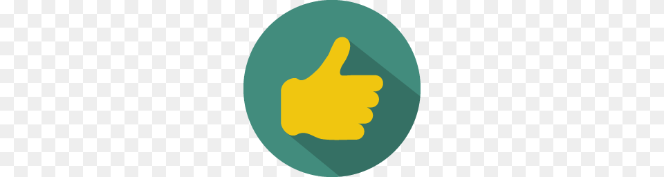 Hand Thumbs Up Like Icon Colorful Long Shadow Iconset, Body Part, Finger, Person, Clothing Free Png