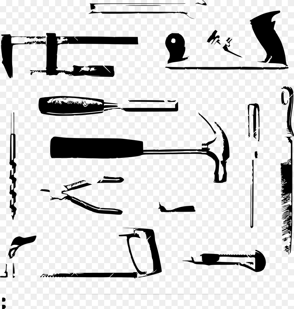 Hand Tool Kit Clip Arts, Gray Free Transparent Png