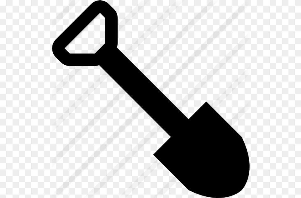 Hand Tool Spade Clip Art Transprent Shovel, Gray Free Png