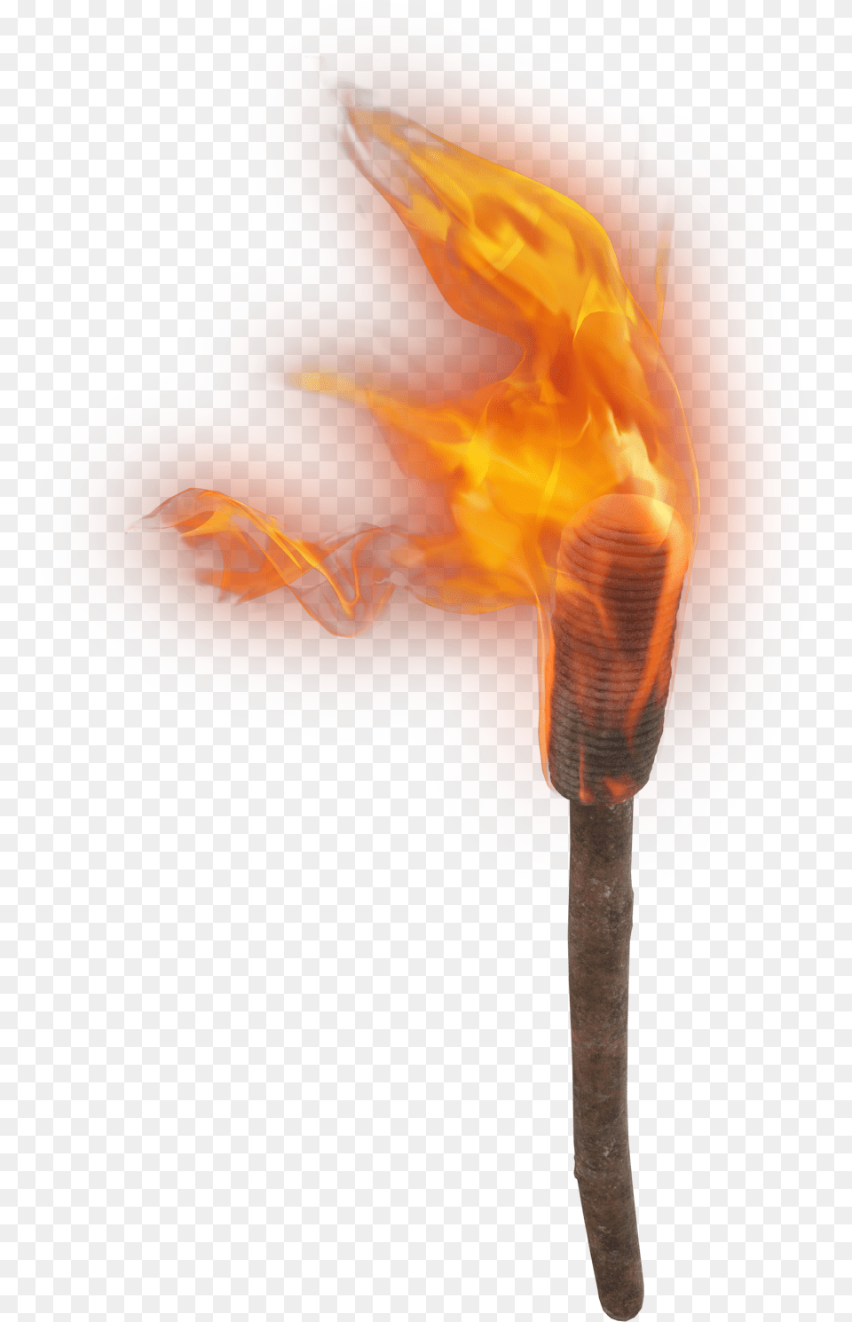 Hand Torch Image For Download Fire On A Stick, Light, Flame, Blade, Dagger Free Transparent Png