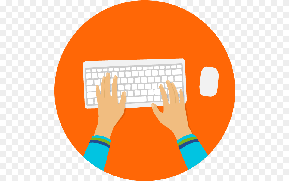 Hand Transparent Typing Clipart, Computer, Computer Hardware, Computer Keyboard, Electronics Png Image