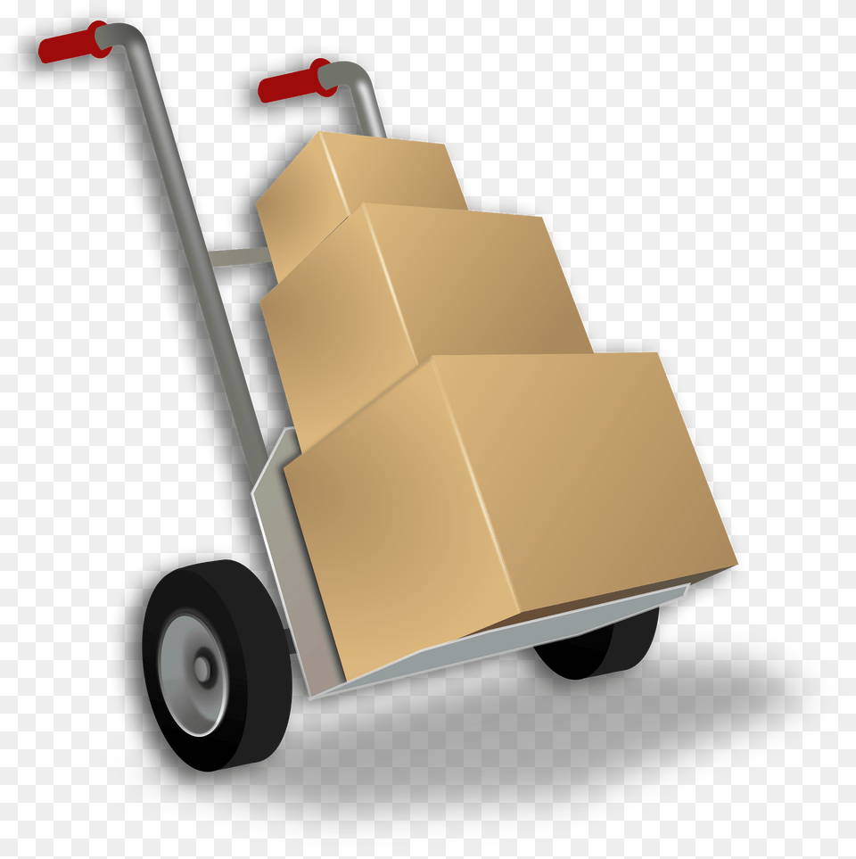Hand Truck Clipart, Box, Cardboard, Carton, Person Png Image