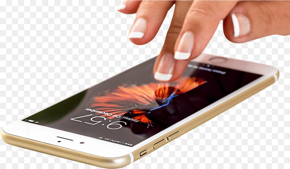 Hand Using Iphone Mobile Phone, Electronics, Mobile Phone Png