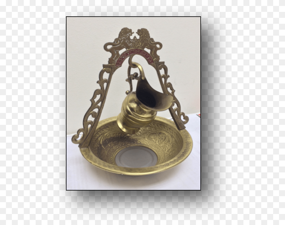 Hand Washing Stand Brass, Bronze Png