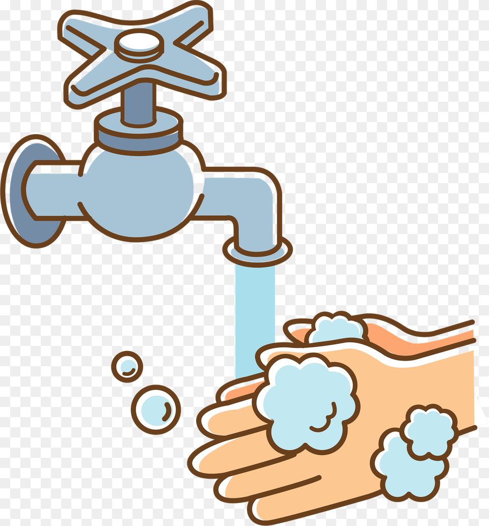 Hand Washing Under A Faucet Clipart, Body Part, Person Free Transparent Png