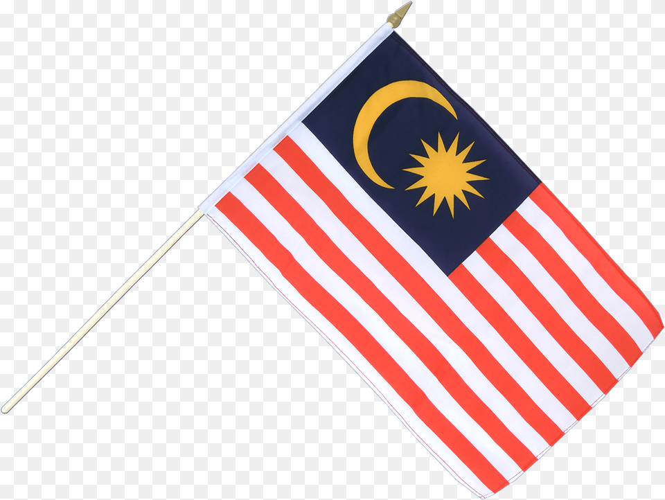 Hand Waving Flag 12x18quot Malaysia Flag With Stick, Malaysia Flag Free Png
