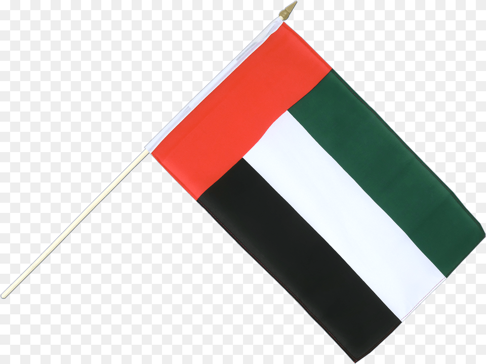 Hand Waving Flag United Arab Emirates Honduras Flag On Stick, United Arab Emirates Flag Free Png