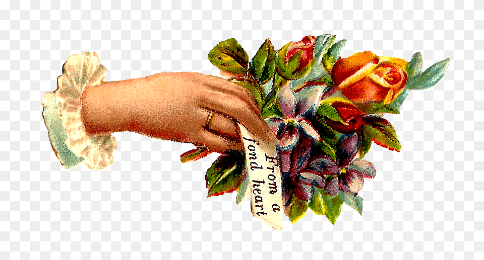 Hand Wishes Vintage, Wrist, Flower Bouquet, Flower Arrangement, Flower Free Png Download
