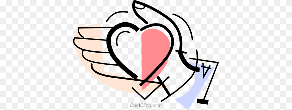 Hand With A Heart In It Royalty Vector Clip Art Illustration, Device, Grass, Lawn, Lawn Mower Free Png Download