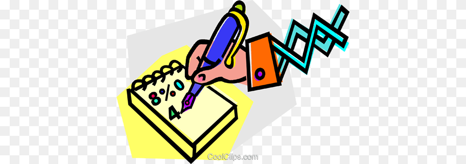 Hand With A Pen Writing On Paper Royalty Free Vector Clip Art, Dynamite, Weapon Png