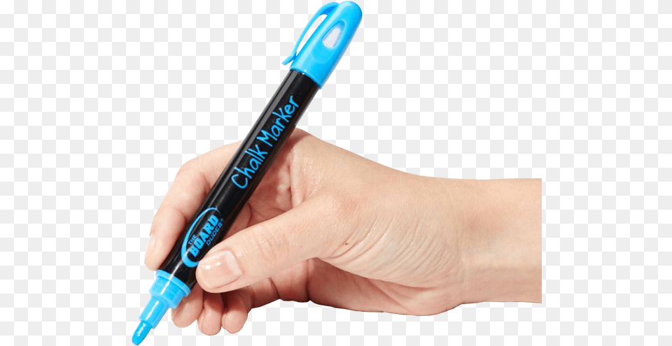 Hand With Chalk Chalk Pens, Pen, Marker Free Png
