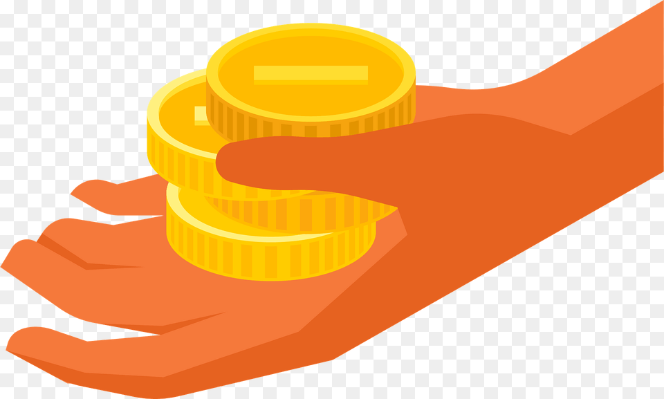 Hand With Coins Clipart, Tape, Ball, Sport, Tennis Free Transparent Png