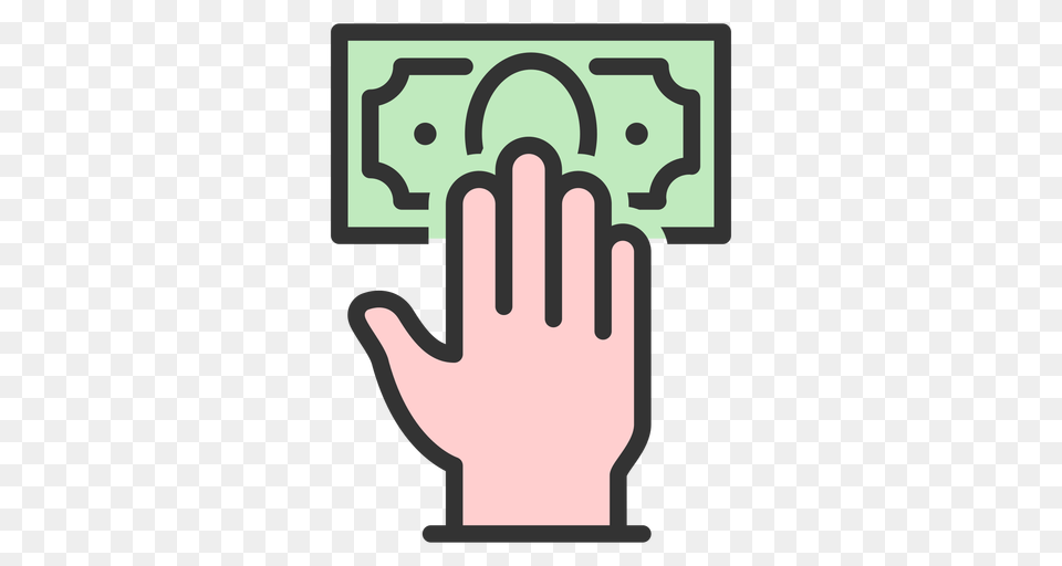 Hand With Dollar Bill, Clothing, Glove, Body Part, Person Free Png Download