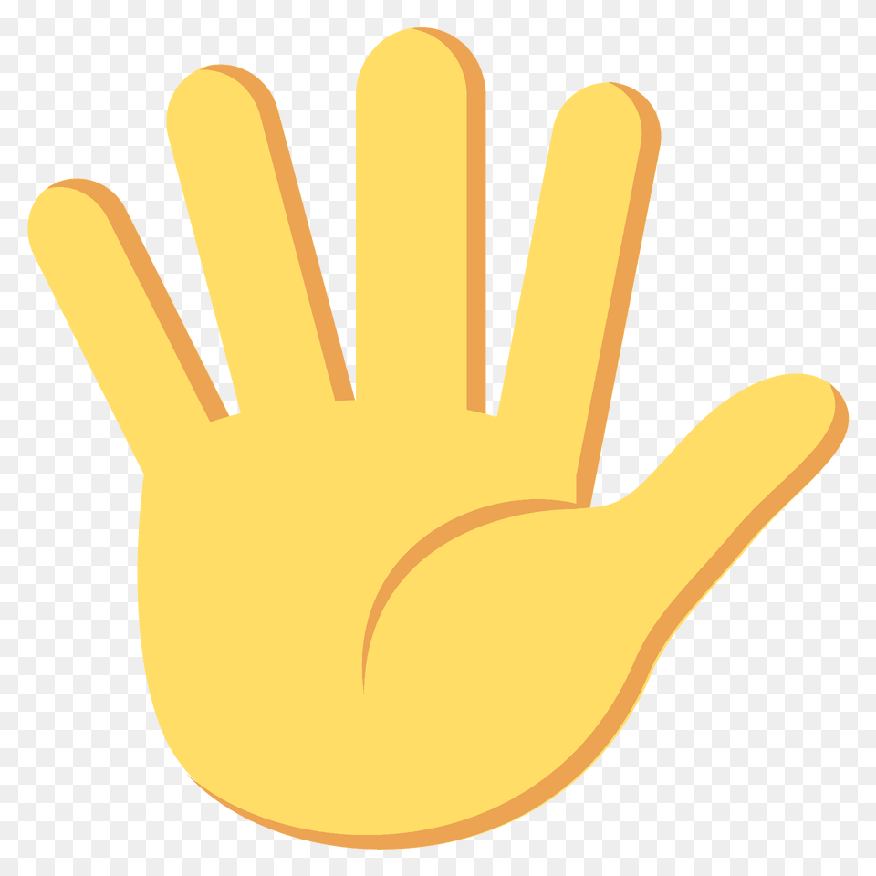 Hand With Fingers Splayed Emoji Clipart, Clothing, Glove, Cutlery, Body Part Free Png Download
