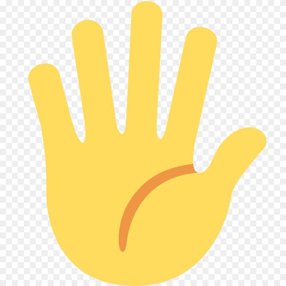 Hand With Fingers Splayed Emoji Clipart, Clothing, Glove, Cutlery, Ball Png Image