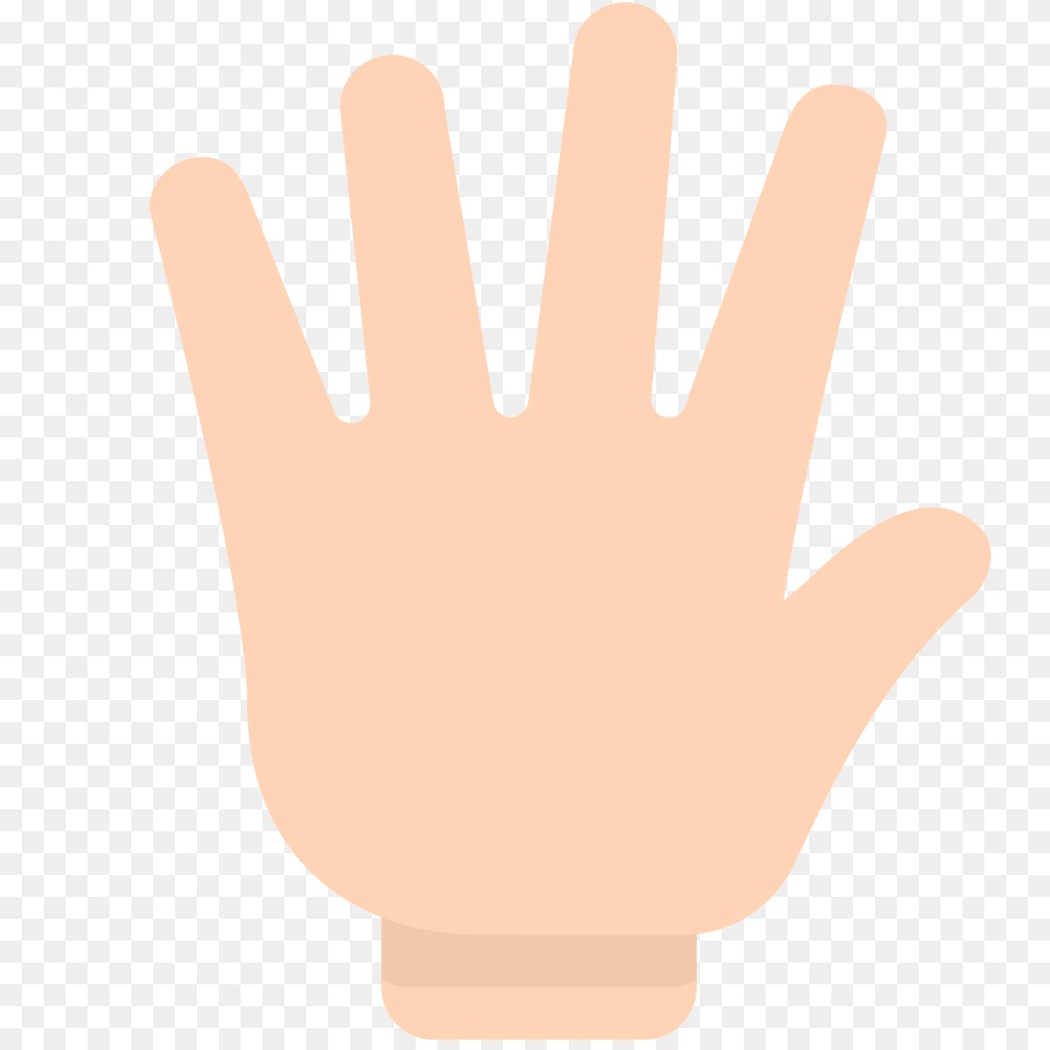 Hand With Fingers Splayed Emoji Clipart, Body Part, Clothing, Glove, Person Png Image
