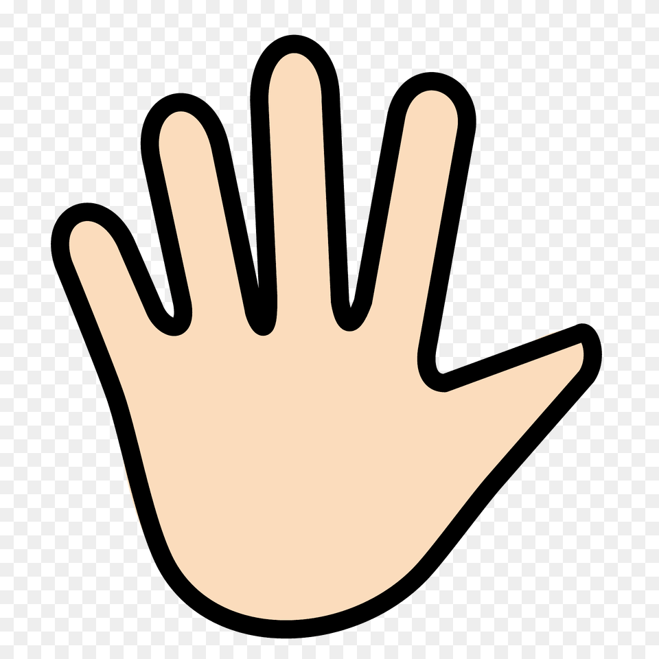 Hand With Fingers Splayed Emoji Clipart, Clothing, Glove, Cutlery, Body Part Png Image