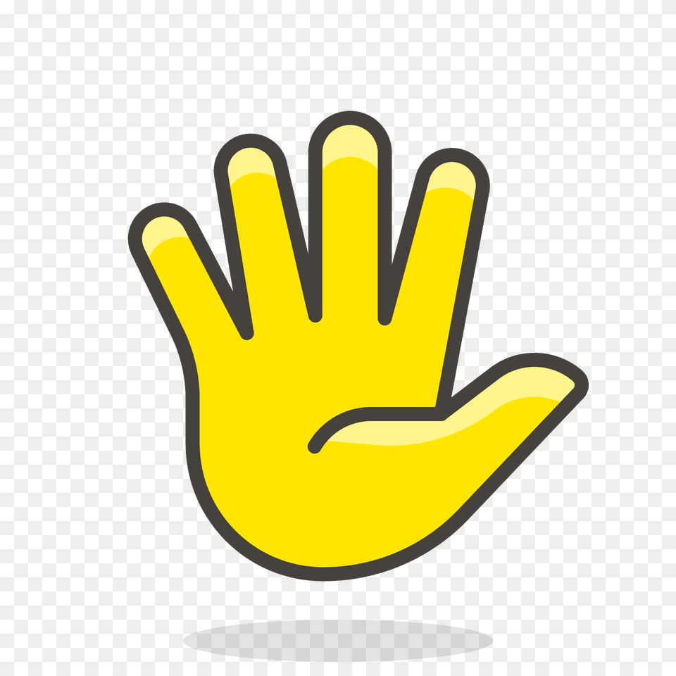 Hand With Fingers Splayed Emoji Clipart, Clothing, Cutlery, Fork, Glove Free Png