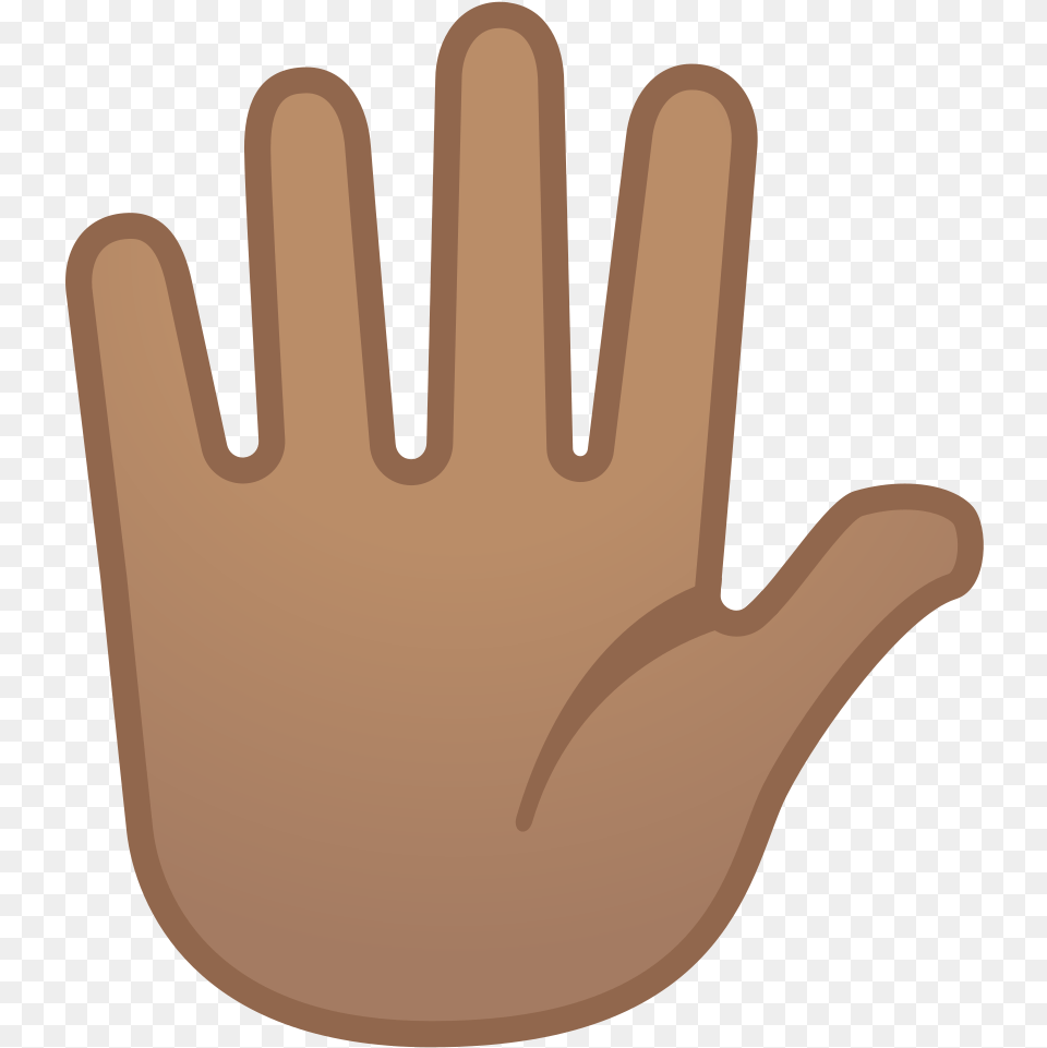 Hand With Fingers Splayed Medium Skin Tone Icon Illustration, Clothing, Glove, Body Part, Finger Free Png
